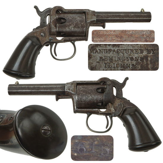 Original U.S. Remington & Sons 1st Model Remington-Beals .31cal Pocket Percussion Revolver - Serial 615 Original Items