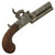 Original British Triple Barrel Percussion Converted Boxlock Tap Action Pistol by Thomas Cartmell of Doncaster - circa 1820 Original Items