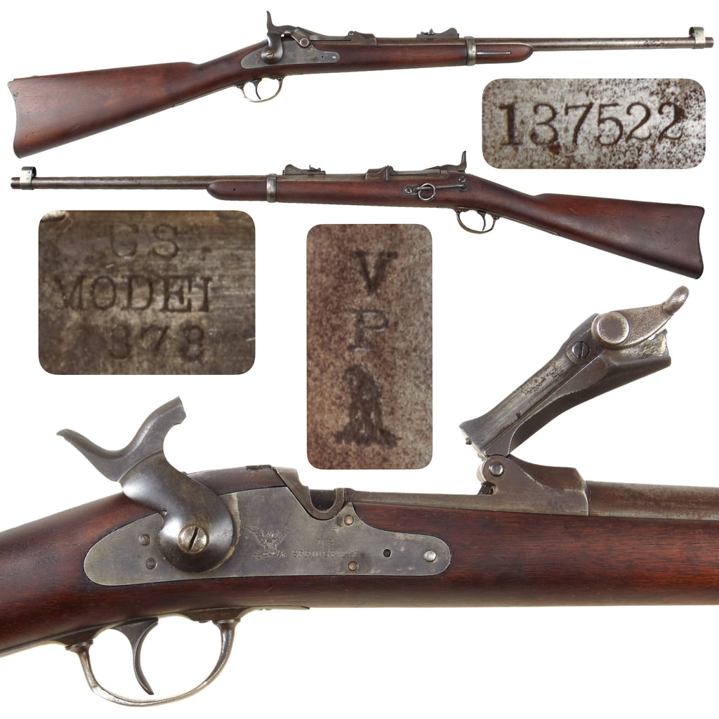 Original U.S. Springfield Trapdoor Model 1873 Saddle Ring Cavalry Carbine made in 1880 - Serial No 135722 Original Items