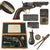 Original U.S. Civil War Colt M1849 Pocket Percussion 4" Barrel Revolver Made in 1861 with Replica Case & Accessories - Matching Serial 193795 Original Items