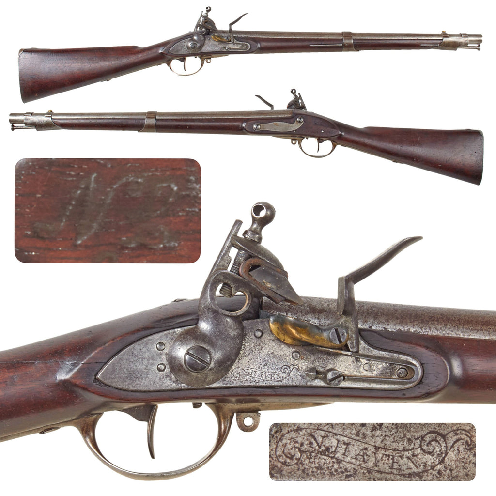 Original U.S. Model 1812 Flintlock Musket by Eli Whitney with N. HAVEN Lock Marking Converted to Artillery Carbine - c. 1812 - 1816 Original Items