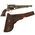 Original U.S. Civil War Named Remington .44cal "Old Model" 1861 Army Percussion Revolver Made in January 1861 with Hollow Loading Lever and Period Holster - Matching Serial 8319
