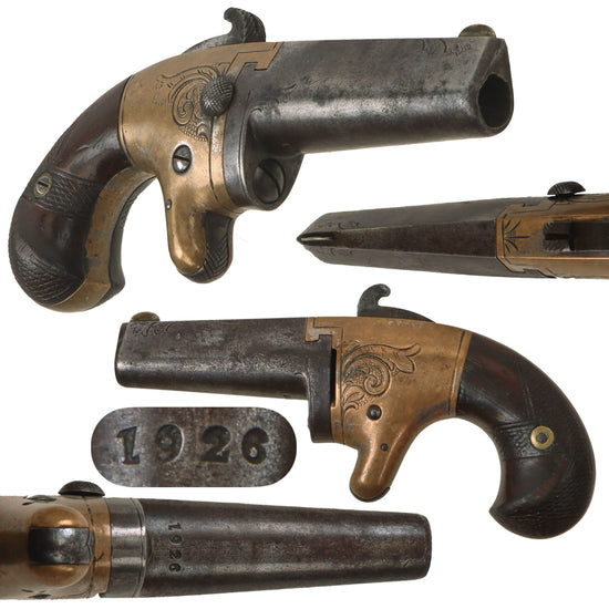 Original U.S. Civil War Era Moore’s Patent National Arms Co. No. 2 Deringer Pocket Pistol in .41 Rimfire - Serial 1926 Original Items