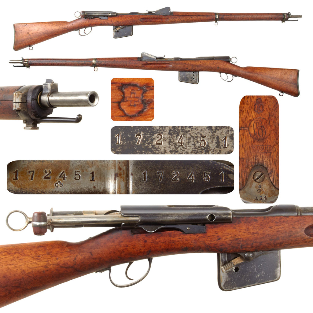 Original Swiss First Model 1889 Schmidt-Rubin Magazine Infantry Rifle with Excellent Bore - Matching Serial 172451 Original Items
