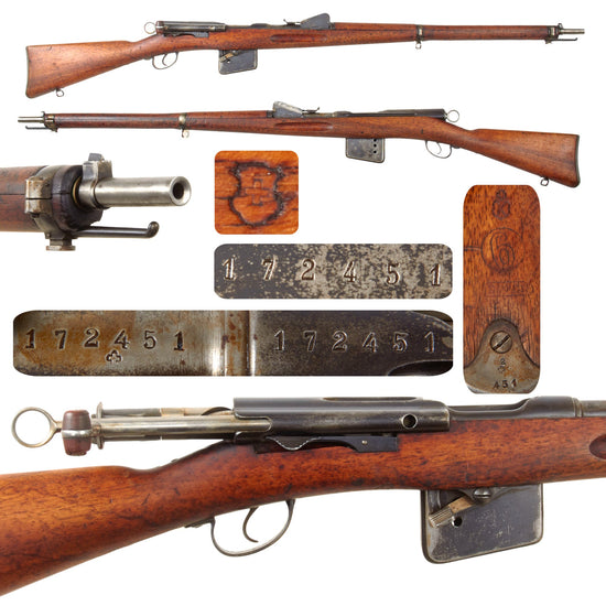 Original Swiss First Model 1889 Schmidt-Rubin Magazine Infantry Rifle with Excellent Bore - Matching Serial 172451 Original Items
