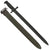 Original U.S. WWI & WWII M1905 Springfield 16 inch Rifle Bayonet Marked S.A. with M3 Scabbard - Dated 1918 Original Items