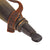 Original U.S. Revolutionary War Era Named “Two-Tone” Powder Horn with Original Leather Carrying Strap & Broken Plug - I. A. Buck Original Items