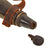 Original U.S. Revolutionary War Era Named “Two-Tone” Powder Horn with Original Leather Carrying Strap & Broken Plug - I. A. Buck Original Items