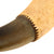 Original U.S. Revolutionary War Era Named “Two-Tone” Powder Horn with Original Leather Carrying Strap & Broken Plug - I. A. Buck Original Items