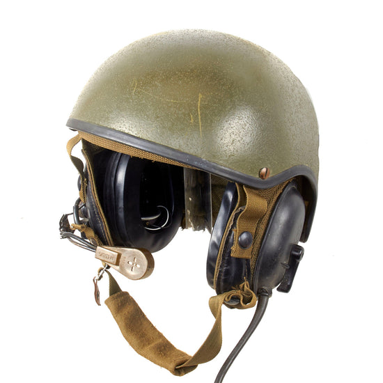 Original U.S. Gulf War Desert Storm Era CVC DH-132 Tanker Helmet by Gentex - Dated 1978 Original Items