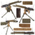 Original British WWI Vickers 9mm Turkish Contract Fluted Display Medium Machine Gun Serial C11700 with 1940 Dated Tripod, Ammo Box, and Carrier Original Items