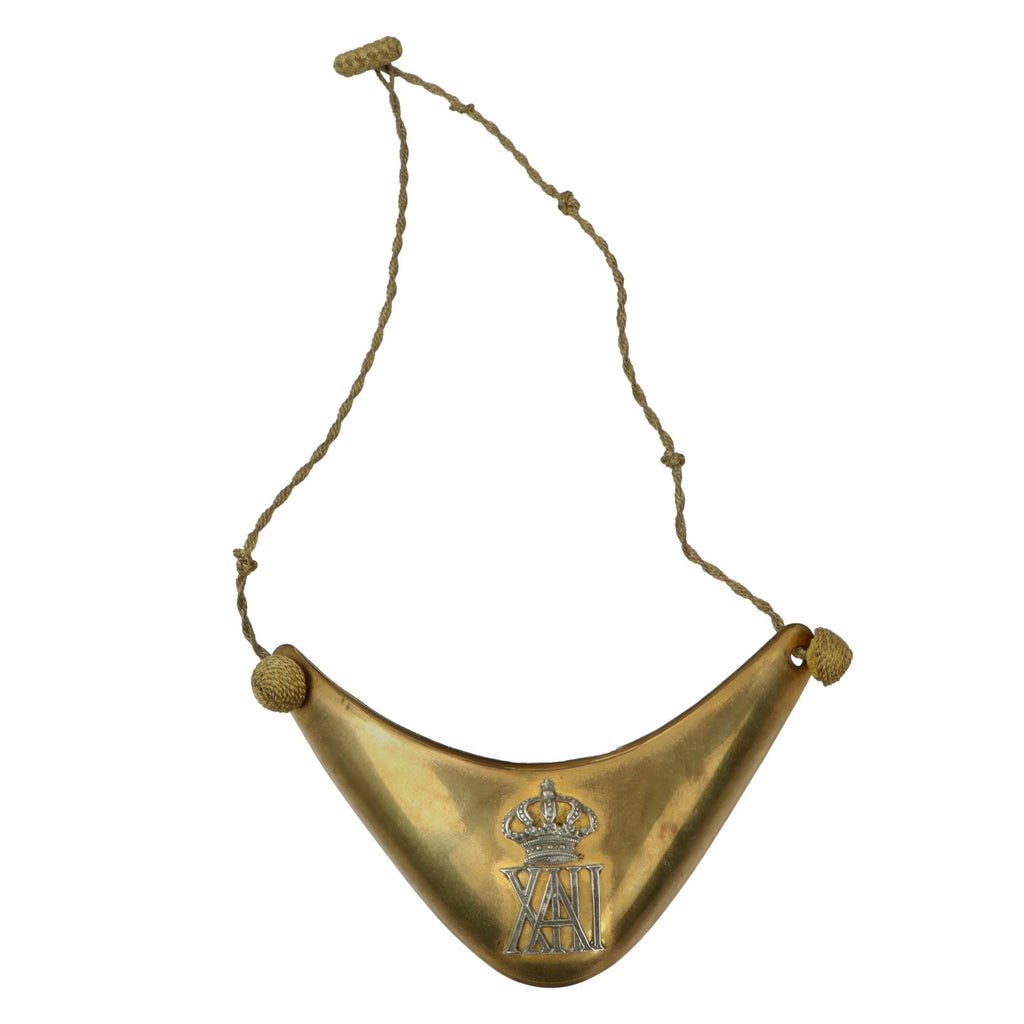 Original Spanish-American War Spanish Officer’s Gorget with Chain - Rare Original Items