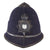 Original British WWII King’s Crown “Rosetop” Essex Constabulary “Blackout” Bobby Police Helmet Christy’s of London - Size 7 1/8 Original Items