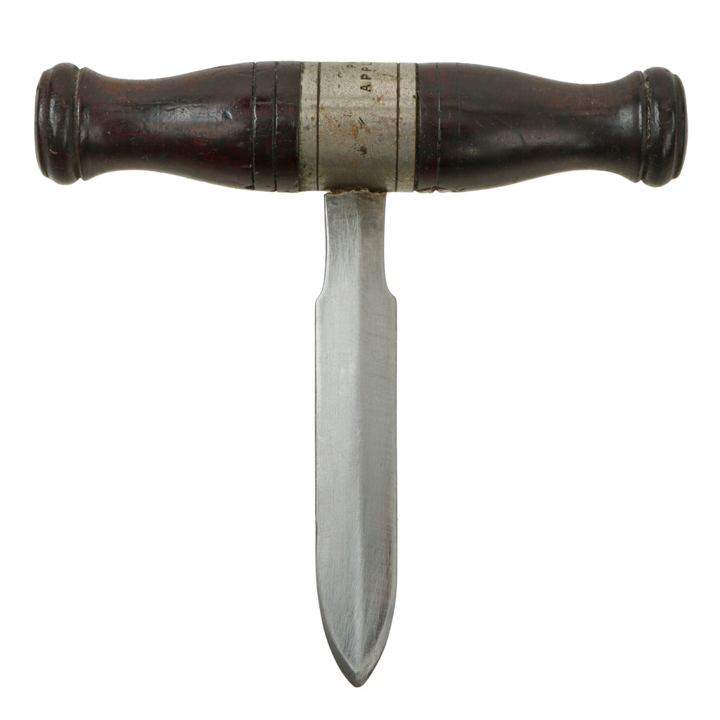 Original U.S. 1890s Push Dagger with Wood Handle Marked “Patent Applied For” Original Items