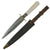 Original U.S. 1890s “Gambler” Side Knife with Mother of Pearl Grips in Scabbard - Romo, Solingen Original Items