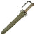Original U.S. WWII Theater-Made Fighting Knife with OSS Drop Knife Guard, Coin Spacers, and M1 Scabbard - Named Original Items