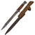 Original German WWI Seitengewehr M1884/98 II Sawback Bayonet by Rich. A. Herder with WWII Scabbard and DAK Web Frog Original Items