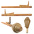 Original German WWII Inert Restored Panzerfaust 60 Anti-Tank Rocket with Wooden Dummy Projectile Original Items