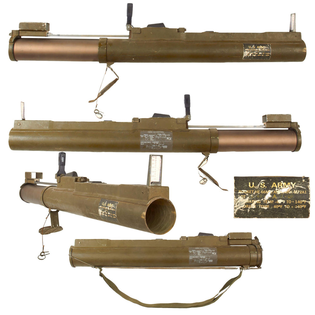 Original U.S. Vietnam War Complete M72A1 Light Anti-Armor Weapon “LAW” Tube - Dated 1969 - INERT Original Items