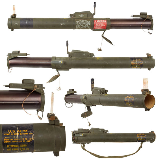 Original U.S. Vietnam War INERT Rare “Gen 1” M72 Light Anti-Armor Weapons “LAW” Tube - Dated 1964 Original Items
