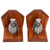 Original U.S. Korean War / Vietnam War Era MkII Grenade Bookends with Fuze Dated 1953 - Inert Original Items