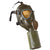 Original U.S. WWII M1A1 Training Gas Mask in Original Bag with Braided Rope Original Items