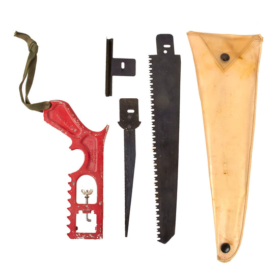Original U.S. Vietnam War Airman’s Survival Saw Set with Transparent Carrying Case - Complete Original Items