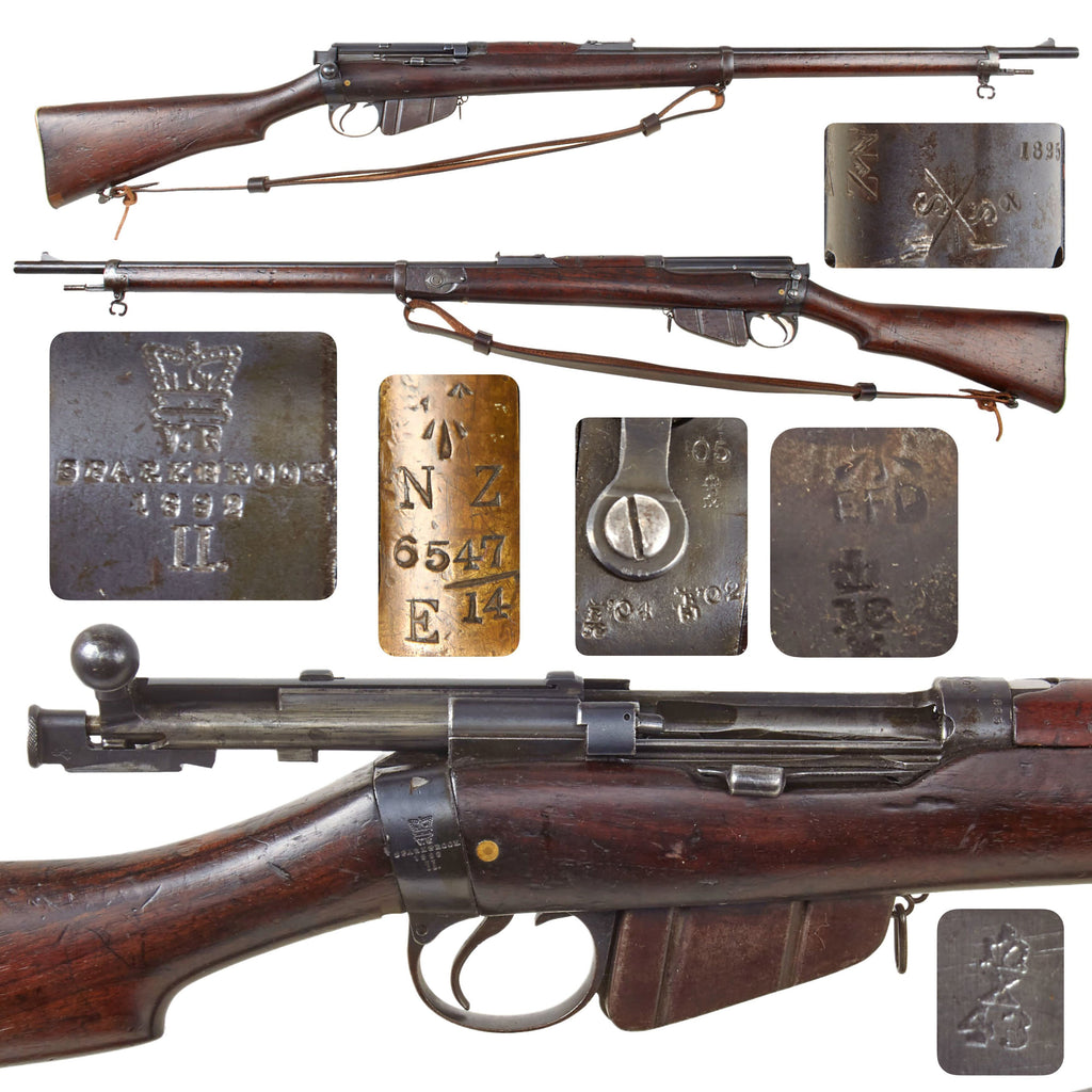 Original British Victorian New Zealand Marked Lee–Metford Mk II .303 Black Powder by Sparkbrook — Dated 1892 — Serial 1825 - Unconverted Original Items