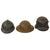 Original German French & U.S. WWI Helmet Lot - Stahlhelm, Adrian, and British-Made Mk. I Brodie Helmet - Lot of 3 Original Items