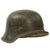 Original German WWII M42 Single Decal Army Heer Helmet with 56cm Liner & Chinstrap - Stamped ET66 Original Items