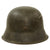 Original German WWII M42 Single Decal Army Heer Helmet with 56cm Liner & Chinstrap - Stamped ET66 Original Items