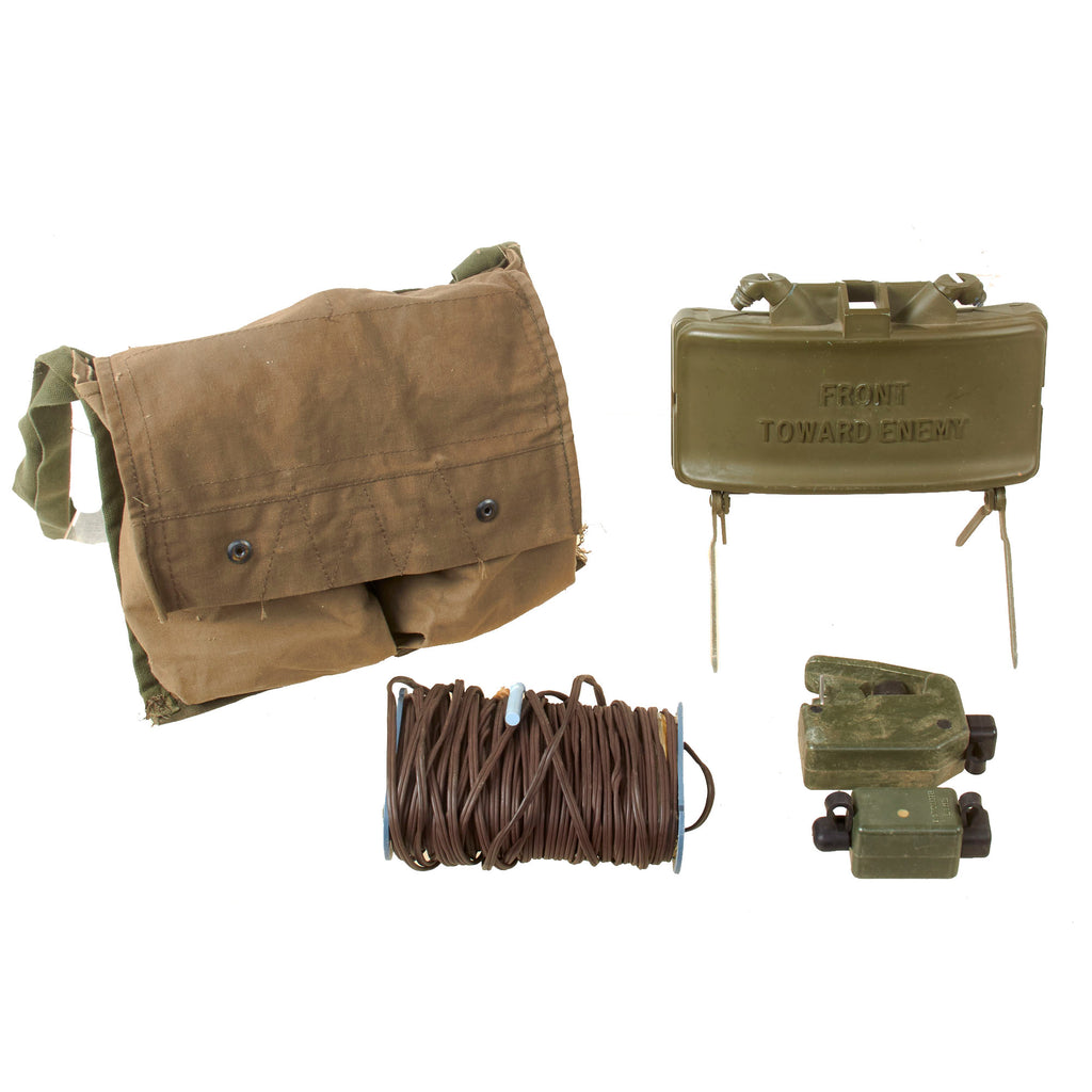 Original U.S. Vietnam War Complete M18A1 M68 Claymore Mine Training Kit with Canvas Carry Bag - Inert