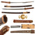 Original WWII Japanese Type 98 Shin-Gunto Handmade Katana Sword by MASAYASU with Lacquered Wooden Scabbard Original Items