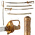 Original Japanese Pre-WWII Army Company Grade Officer's 1886 Pattern Type 19 Kyu-Gunto Sword with Nickel Plated Steel Scabbard Original Items