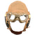Original U.S. WWII Army Air Force Aviator Flight Helmet Set - AN6530 Goggles, A-14 Mask in Original Box, & AN-H-15 Helmet Original Items