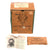 Original U.S. WWII Army Air Force Aviator Flight Helmet Set - AN6530 Goggles, A-14 Mask in Original Box, & AN-H-15 Helmet Original Items