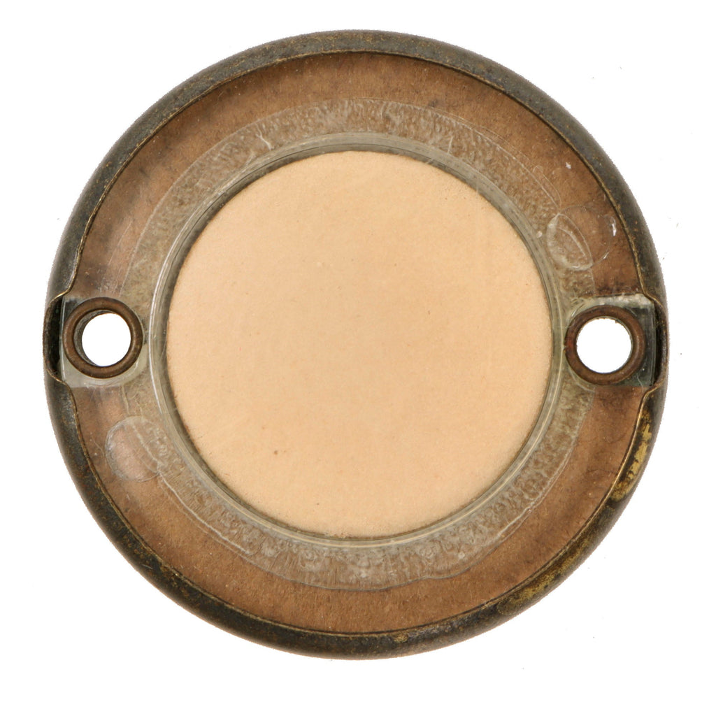 Original U.S. WWII Paratrooper D-Day Normandy Invasion Tie On Luminous Disc Helmet Marker - No Clip Original Items