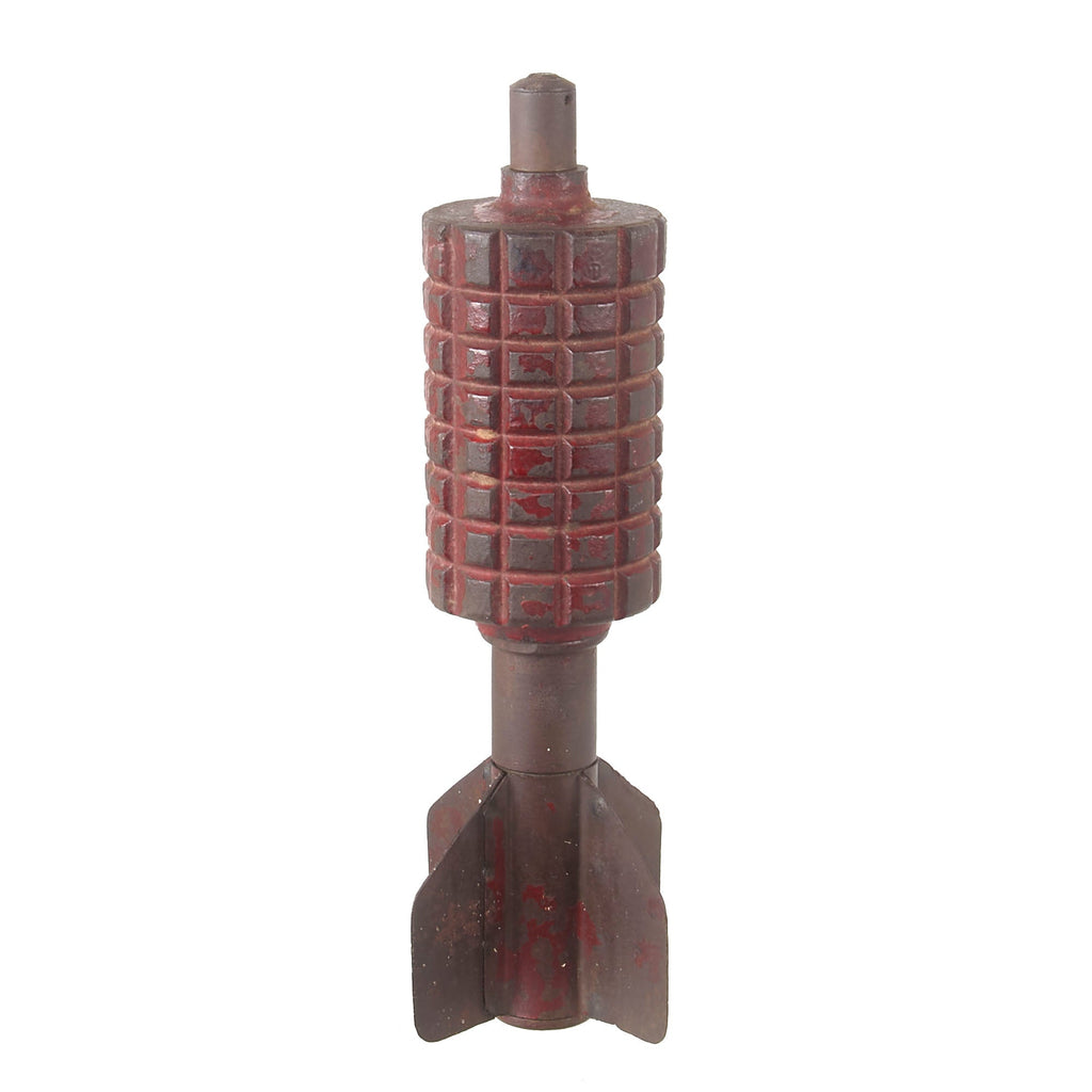 Original German WWI Relic Granatenwerfer 16 Grenade Thrower Inert Fragmentation Round with Red Training Paint Original Items