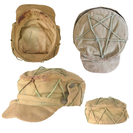 Original U.S. Korean War Korean People’s Army KPA Enlisted Field Cap with Foliage Loops Original Items