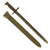 Original U.S. WWII M1942 Garand 16" Bayonet by Oneida Limited with M3 Scabbard - Dated 1942 - Missing Catch Original Items