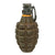 Original U.S. WWII Inert MkII Pineapple Practice Grenade with Yellow Ring & M10A3 Fuze Original Items