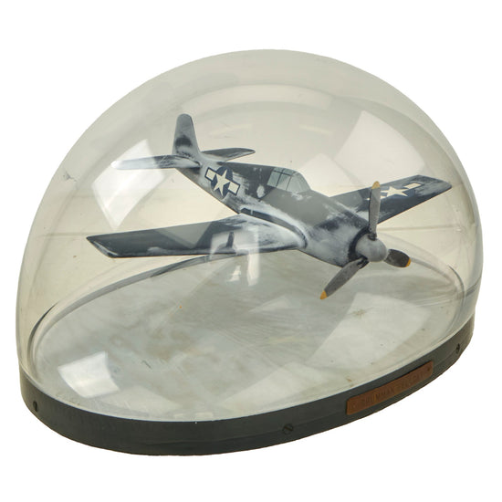 Original U.S. WWII Grumman F6F Hellcat Factory Model in Period “Glass Dome” Display Original Items