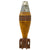 Original U.S. WWII 1942 Dated M49A2 60mm Deactivated High Explosive Mortar Round with 1942 Dated Fuse and Original Paint - Inert Original Items