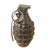 Original U.S. WWII Inert MkII Pineapple Grenade with Underlying Yellow Paint & M10A2 Fuze