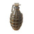 Original U.S. WWII Inert MkII Pineapple Grenade with Underlying Yellow Paint & M10A2 Fuze