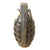 Original U.S. WWII Inert MkII Pineapple Grenade with Underlying Yellow Paint & M10A2 Fuze