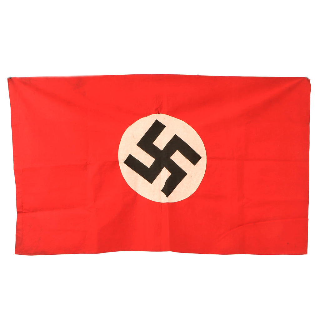 Original German WWII NSDAP Single Sided National Political Banner Flag - 49" x 29" Original Items
