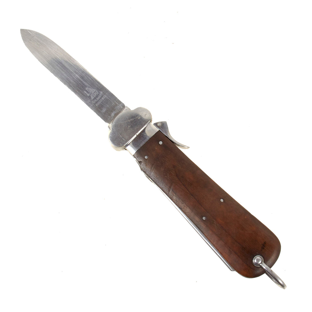 Original German WWII Luftwaffe Gravity Knife by Solinger Metallwaren Fabrik with Waffen Proof - SMF Original Items