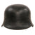 Original German WWII M34 Civic Square Dip NSDAP Double Decal Police Steel Helmet with 56cm Liner and Broken Chinstrap - Ordnungspolizei