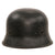 Original German WWII M34 Civic Square Dip NSDAP Double Decal Police Steel Helmet with 56cm Liner and Broken Chinstrap - Ordnungspolizei